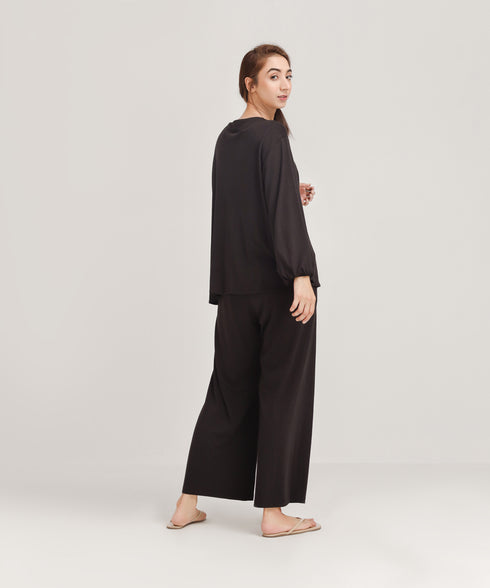 Women's Button Down Loungewear Set